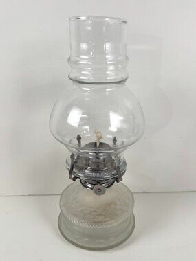 Vintage Farms Lamplight Oil Lamp Clear With Blurry Base MC-252